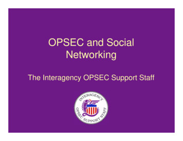 OPSEC And Social Networking Brief - Archive 