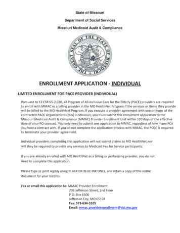 Enrollment Application - Individual