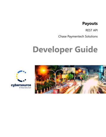 Payouts Developer Guide REST API Chase Paymentech Solutions