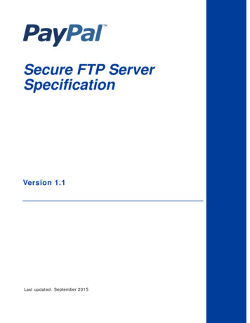 Secure FTP Server Specification