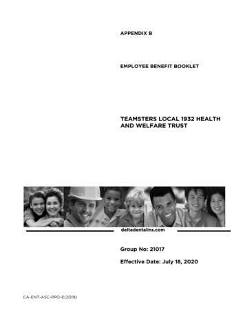 Teamsters Local 1932 Health And Welfare Trust