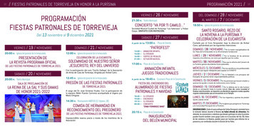 Programación Fiestas Patronales 2021 - Torrevieja.es