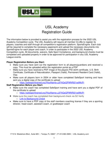 USL Academy Registration Guide