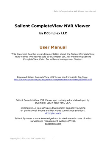 Salient CompleteView NVR Viewer - DIY Video Surveillance