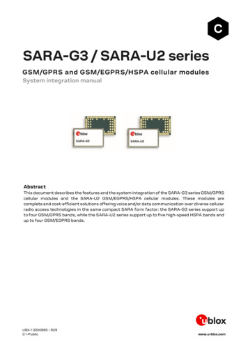 SARA-G3 / SARA-U2 Series - U-blox