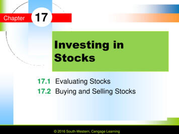 Chapter 12 Investing In Stocks - Accountax