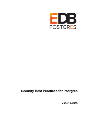 Security Best Practices For Postgres Updated