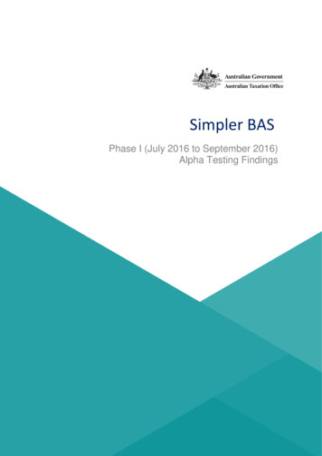 Simpler BAS - Softwaredevelopers.ato.gov.au