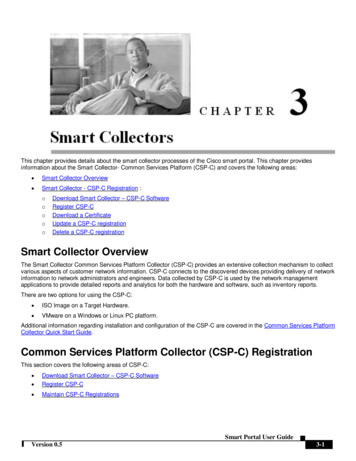Common Services Platform Collector (CSP-C) Registration