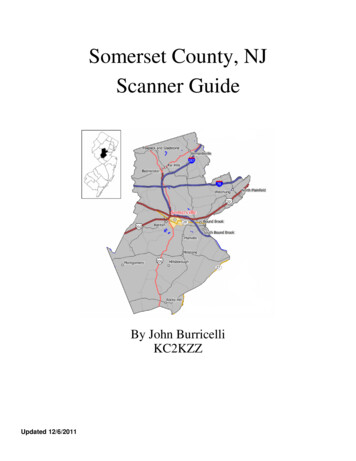 Somerset County, NJ Scanner Guide - Hunterdonskywarn.info