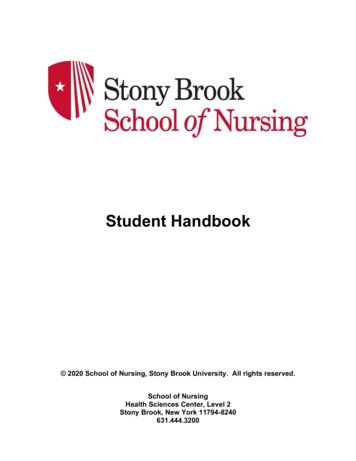Student Handbook - Nursing.stonybrookmedicine.edu