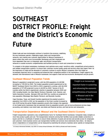 Southeast District Profile SOUTHEAST DISTRICT PROFILE: Freight And The .