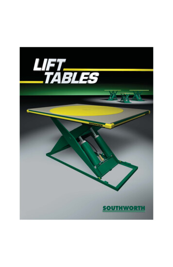 07-582 Rev. Lift Table Brochure