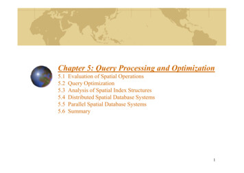 Chapter 5: Query Processing And Optimization - Auth
