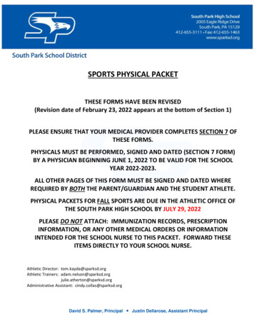 Sports Physical Packet