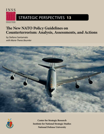The New NATO Policy Guidelines On Counterterrorism: Analysis .