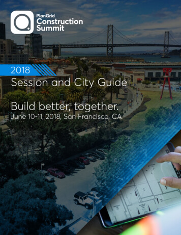 2018 Session And City Guide Build Better, Together. - Blog.plangrid 