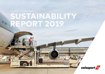 Swissport International Ag Sustainability Report 2019