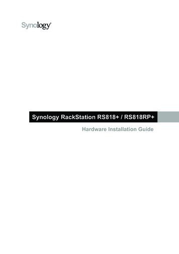 Synology RackStation RS818 / RS818RP 