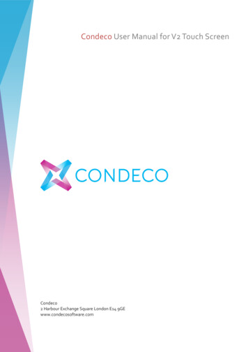 Condeco User Manual For