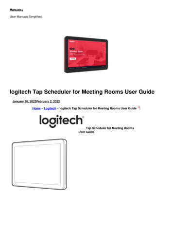 Logitech Tap Scheduler For Meeting Rooms User Guide - Manuals 