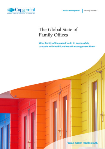 The Global State Of Family Offices - Capgemini