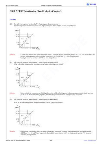CBSE NCERT Solutions For Class 11 Physics Chapter 3