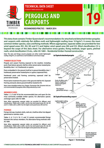 TECHNICAL DATA SHEET ISSUED BY TIMBER QUEENSLAND PERGOLAS AND . - Hyne
