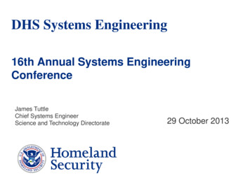 DHS Systems Engineering