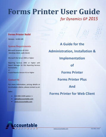 User Guide Forms Printer - Accountable