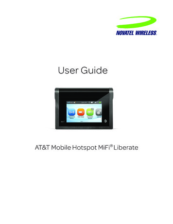AT&T Mobile Hotspot MiFi Liberate User Guide - R1