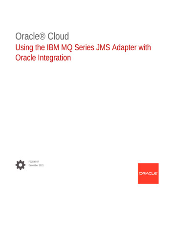 Using The IBM MQ Series JMS Adapter With Oracle Integration