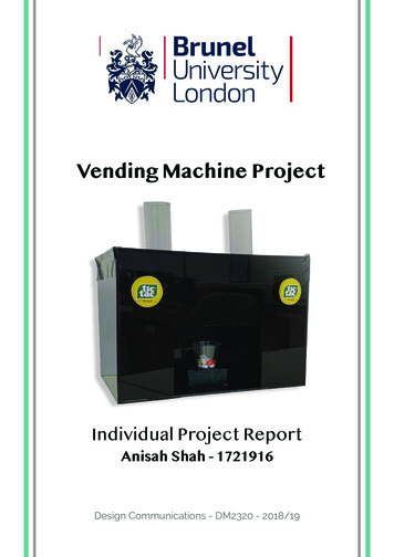Vending Machine Project - Brunel University London