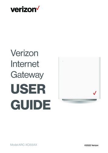 Verizon Internet Gateway USER GUIDE - VZW