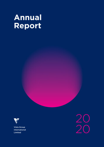 Annual Report - Vista Group International