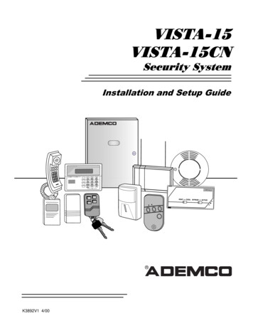 Vista-15 Installation Manual2 - AlarmHow 