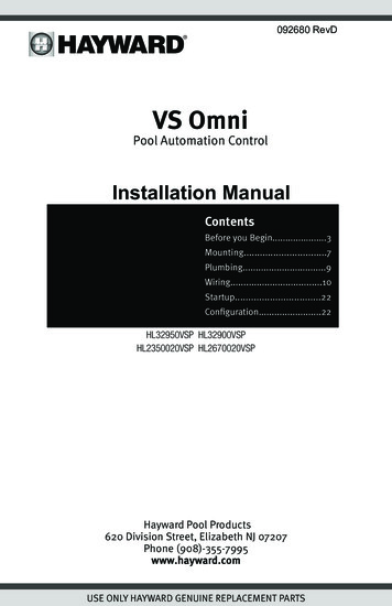 VSOMNI Installation Manual - Hayward-pool-assets 