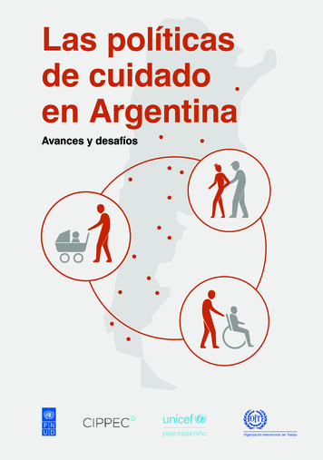 Las Políticas De Cuidado En Argentina - International Labour Organization