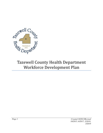 Tazewell County Health Department Workforce Development Plan - PHF