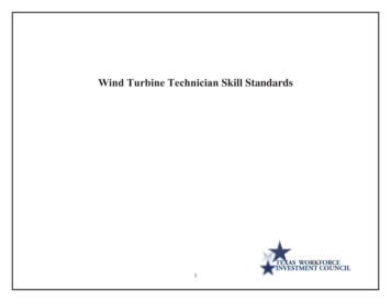 Wind Turbine Technician Skill Standards - TSSB