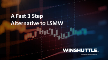 A Fast 3 Step Alternative To LSMW - Winshuttle