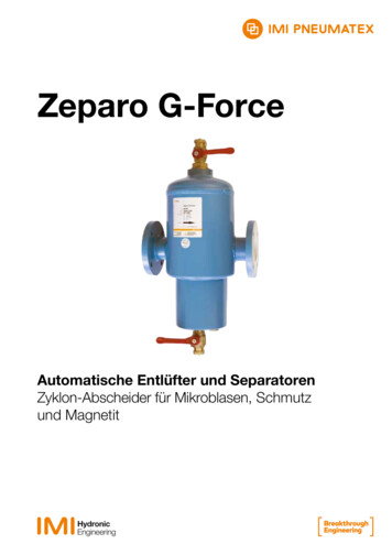 Zeparo G-Force - IMI Hydronic