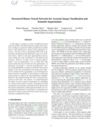 Structured Binary Neural Networks For Accurate Image Classification And .