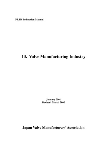 13. Valve Manufacturing Industry - NITE