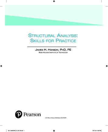 Structural AnalySiS SkillS For Practice