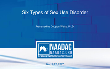 Six Types Of Sex Use Disorder - Naadac 