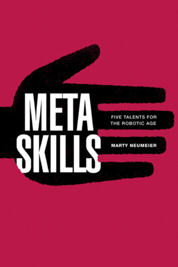 Meta Skills: Five Talents For Robotic Age