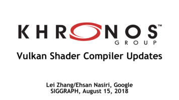 Vulkan Shader Compiler Updates - Khronos