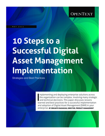 10 Steps To A Successful Digital Asset Management .