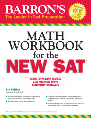 Barron's SAT Math Workbook - Educational Materials